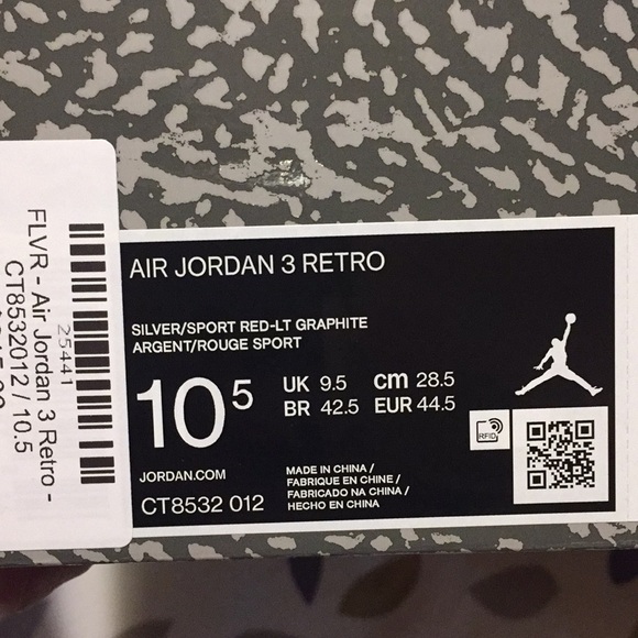 Air Jordan 3 retro “Cool Greys” - Picture 2 of 5